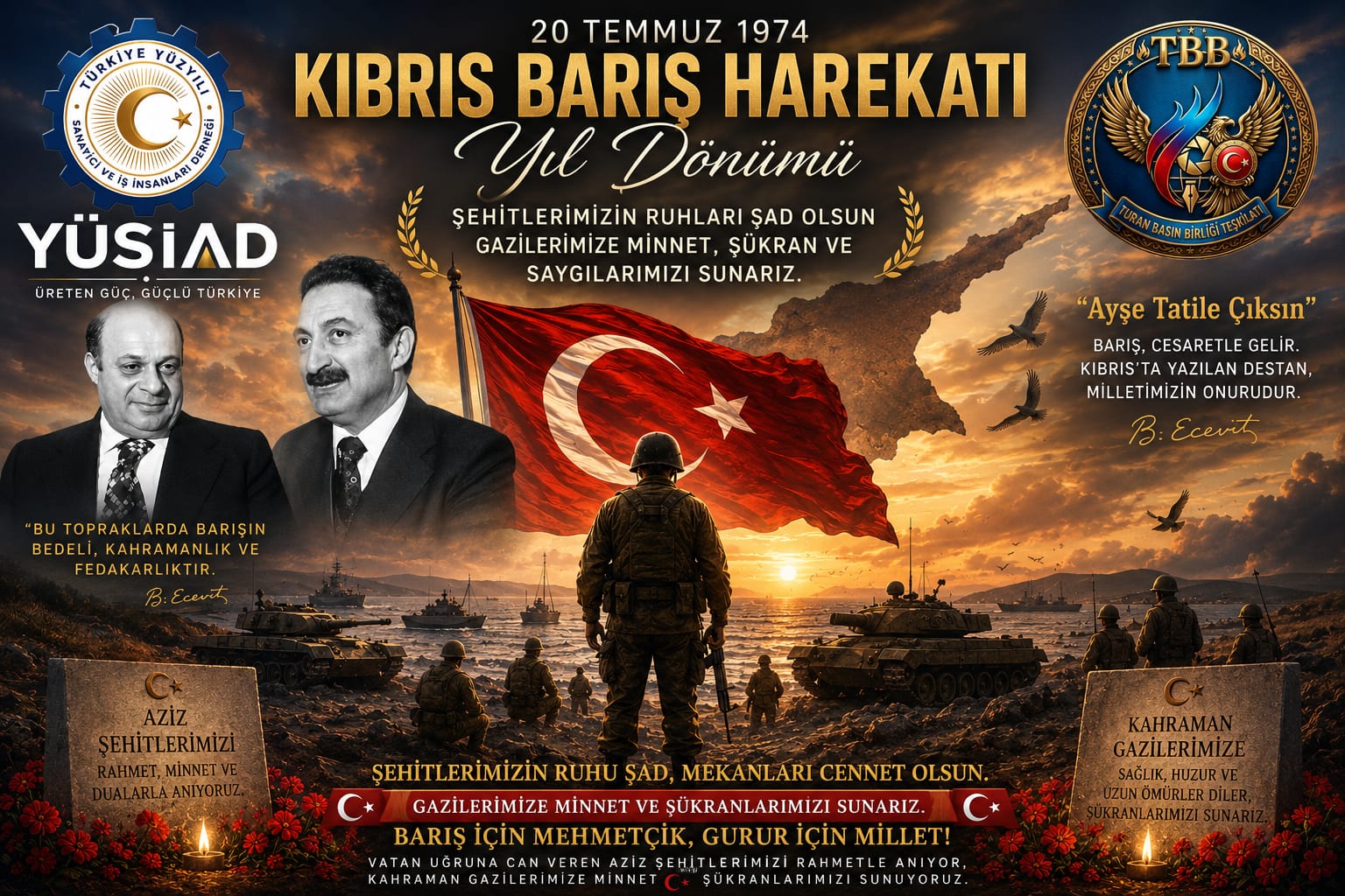 20 Temmuz Kıbrıs Barış Harekâtı: Bağımsızlık ve Özgürlük Destanı