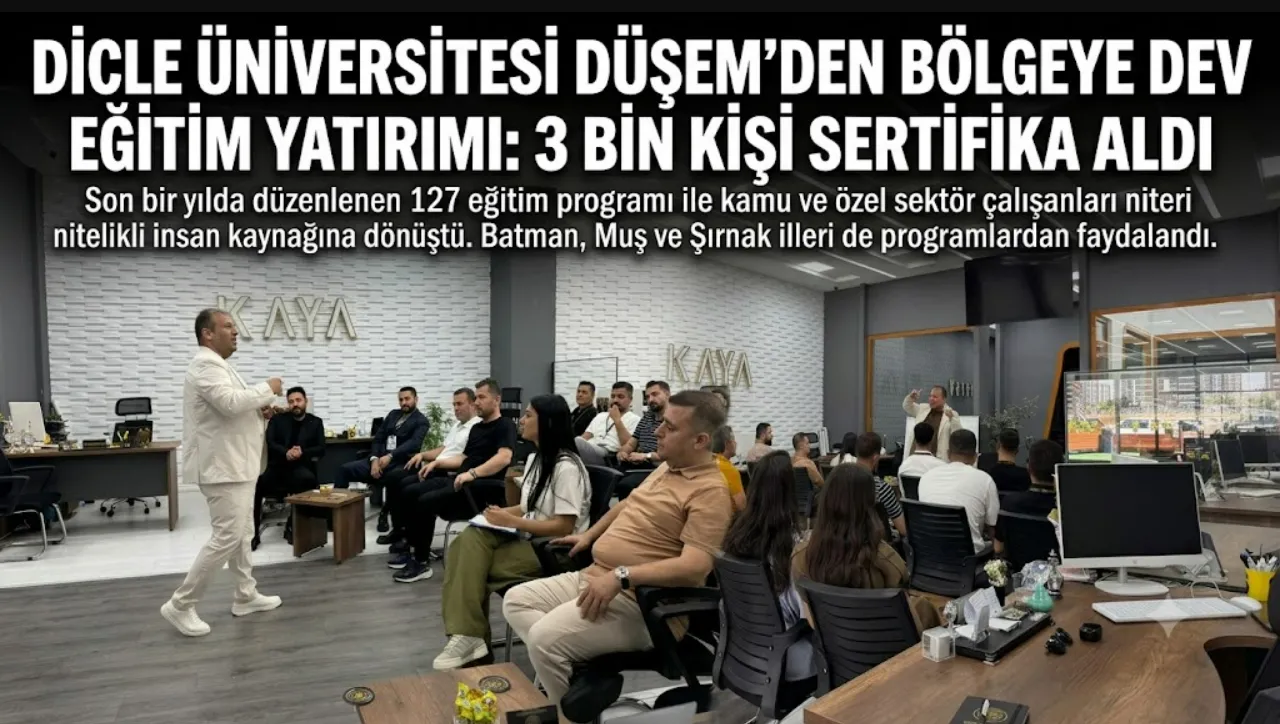 Dicle Üniversitesi Bölgenin Eğitim Üssü Oldu: 1 Yılda 3 Bin Kişiye Mesleki Eğitim