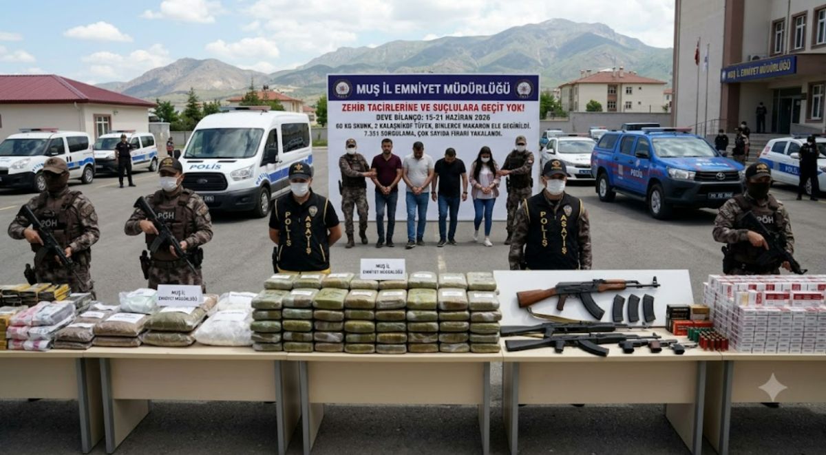 Muş'ta Suçlulara Büyük Darbe: Emniyetten Dev Operasyon Bilançosu!