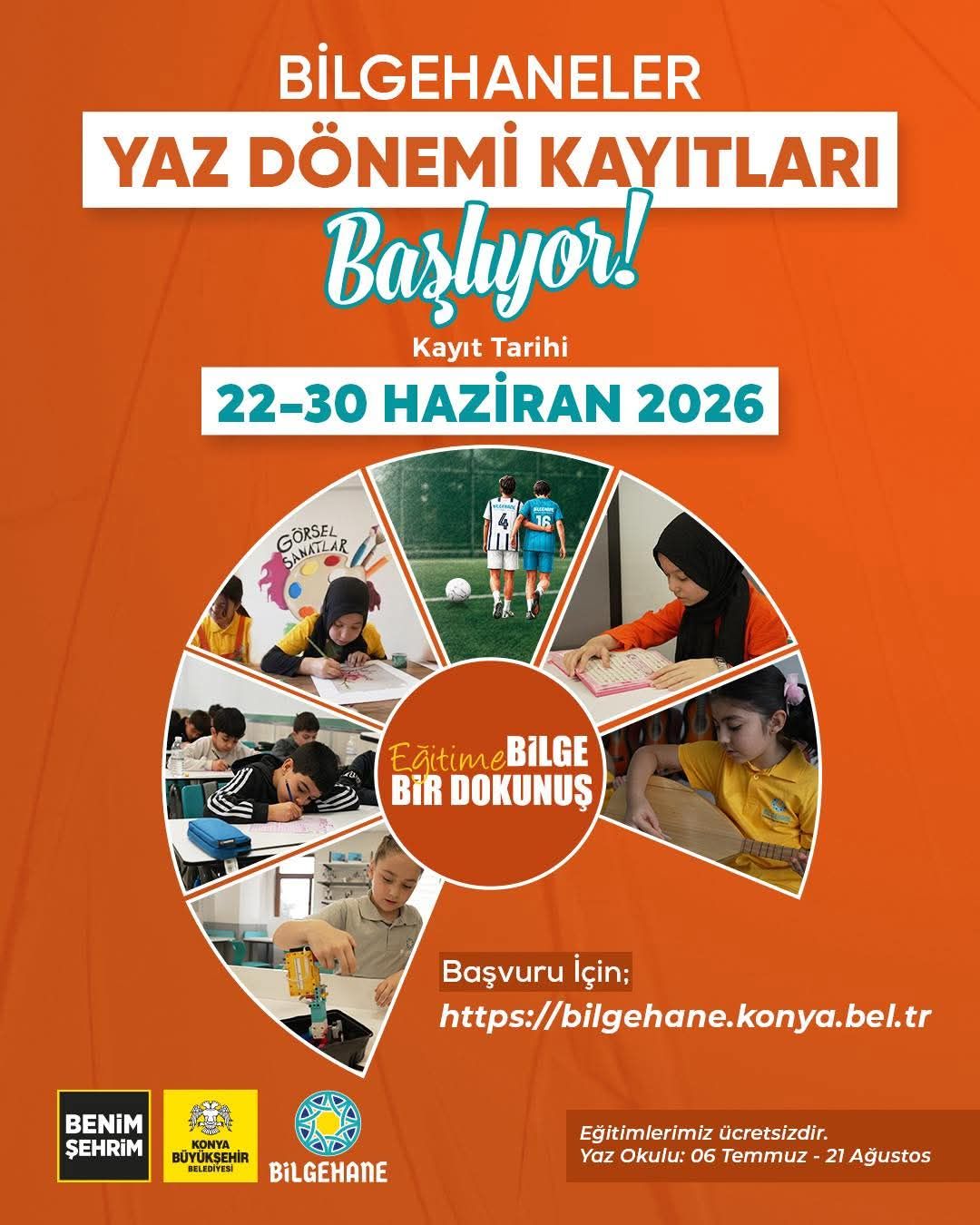 Konya Bilgehane Yaz Okulu Kayıtları Başlıyor: Öğrenciler İçin Dolu Dolu Bir Yaz!